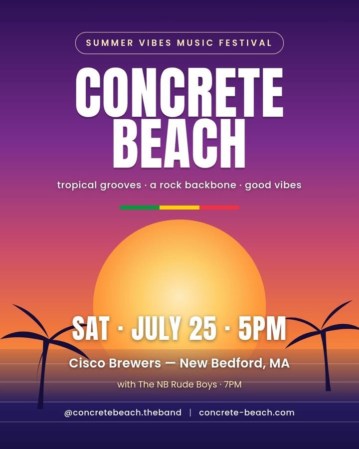 Reggae with a violin? 🎻 Yep — that's the Concrete Beach thing. Classically trained, then aimed straight at reggae and rock. People tell us it's a sound they've never heard before…